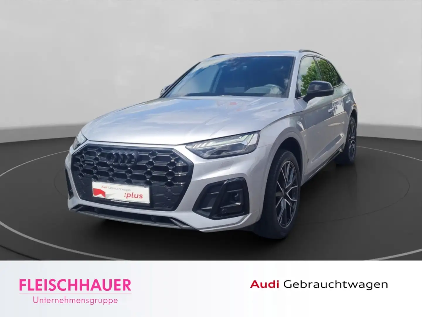 Audi Q5 40 TDI quattro S line Navi+Matrix+AHK+CarPlay+APS Silber - 1