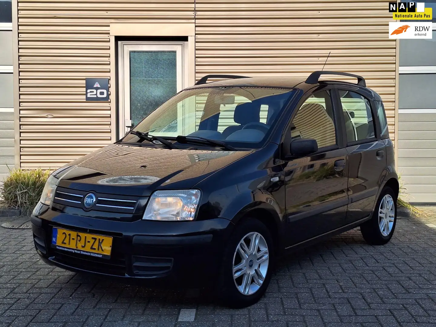 Fiat Panda | 1.2 Emotion | Airco | Zwart - 1