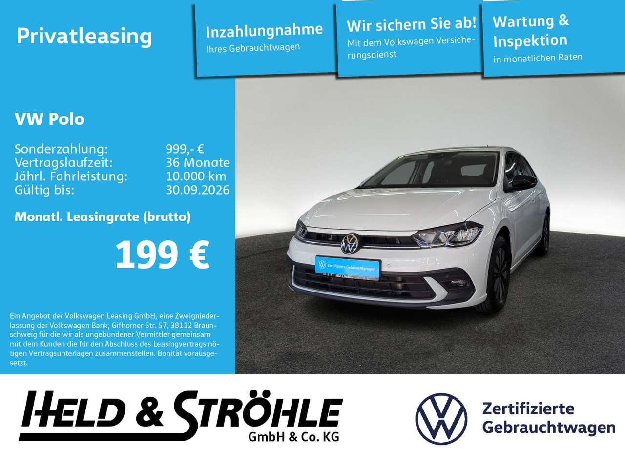 Volkswagen Polo 2025 — GOAL 1.0 TSI DSG AHK LED NAV R-KAM PDC SHZ