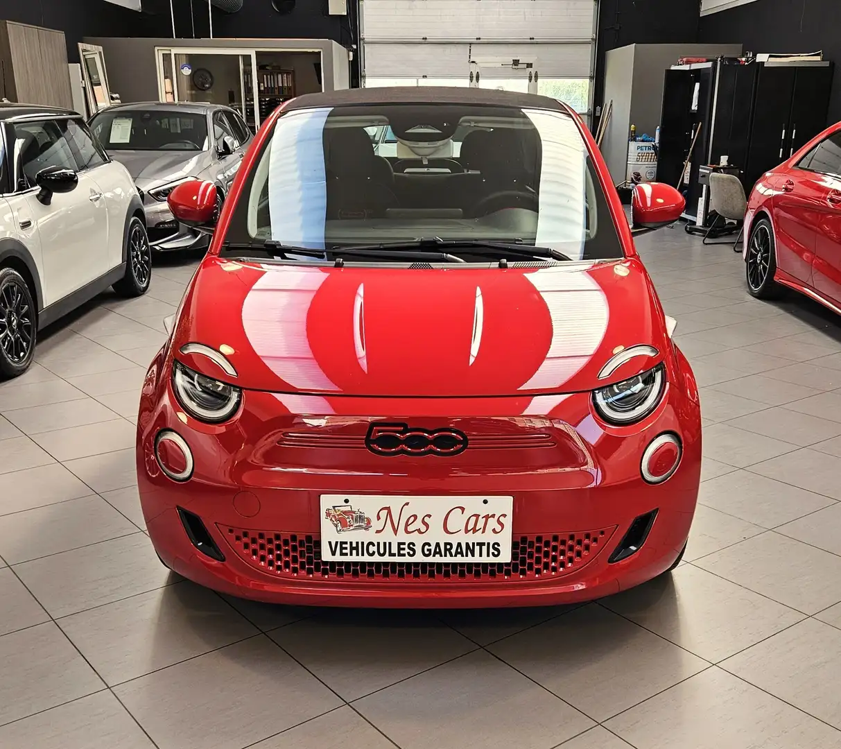 Fiat 500C e-500 42 kWh RED 305 KM AUTONOMIE,GPS,GARANTIE 1AN Rood - 2