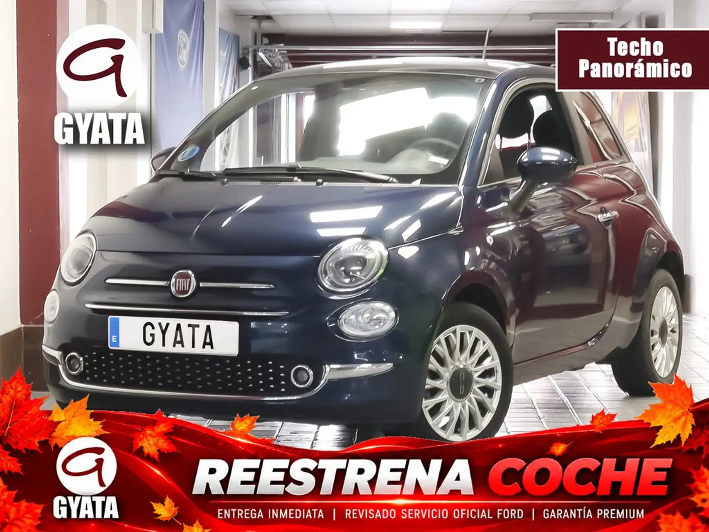 Fiat 500 1.0 Hybrid Dolcevita 52kW Azul - 1