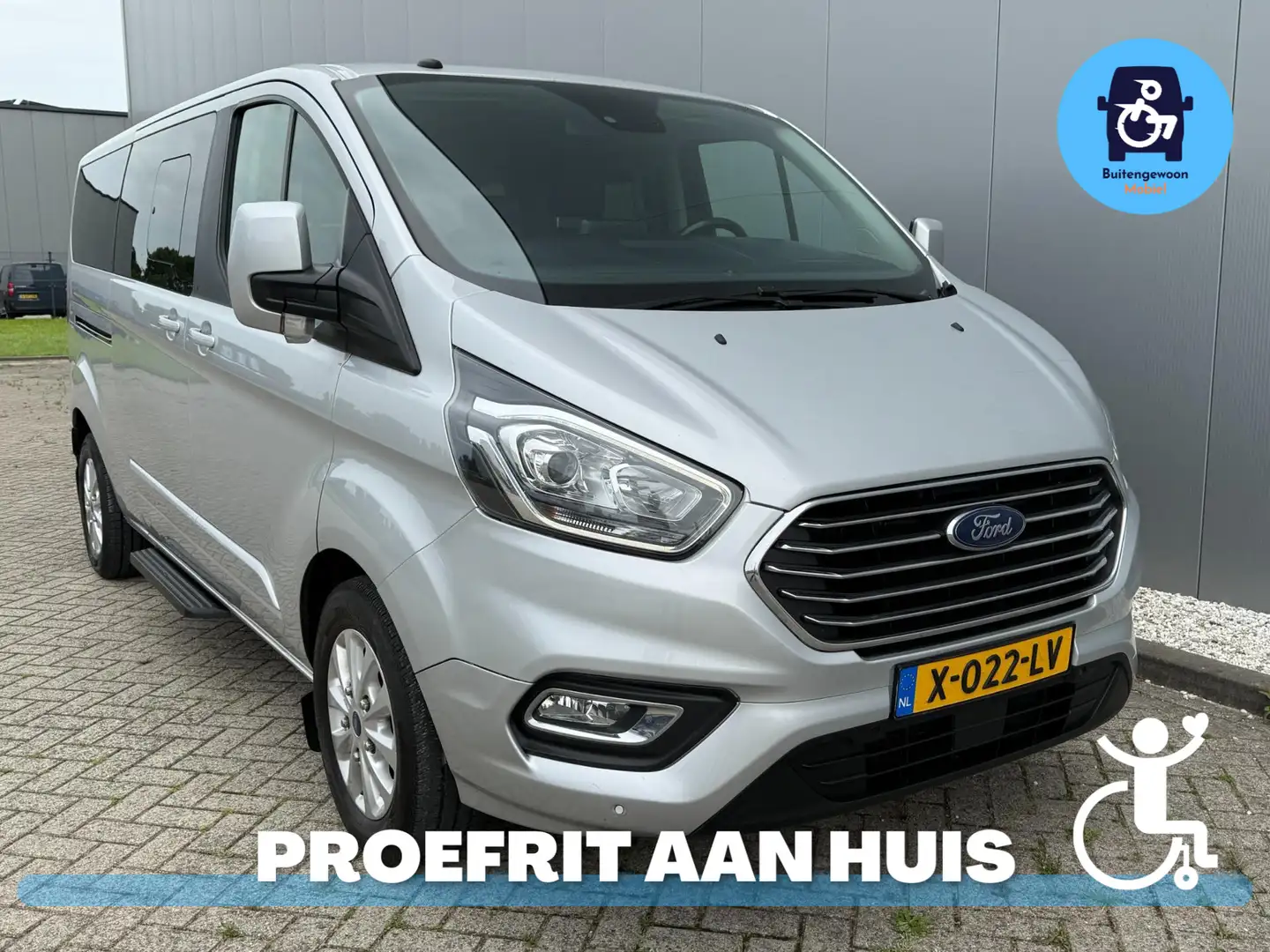 Ford Transit Custom Rolstoelbus Bodemverlaging UNIEK MODEL (Airco) Plateado - 2