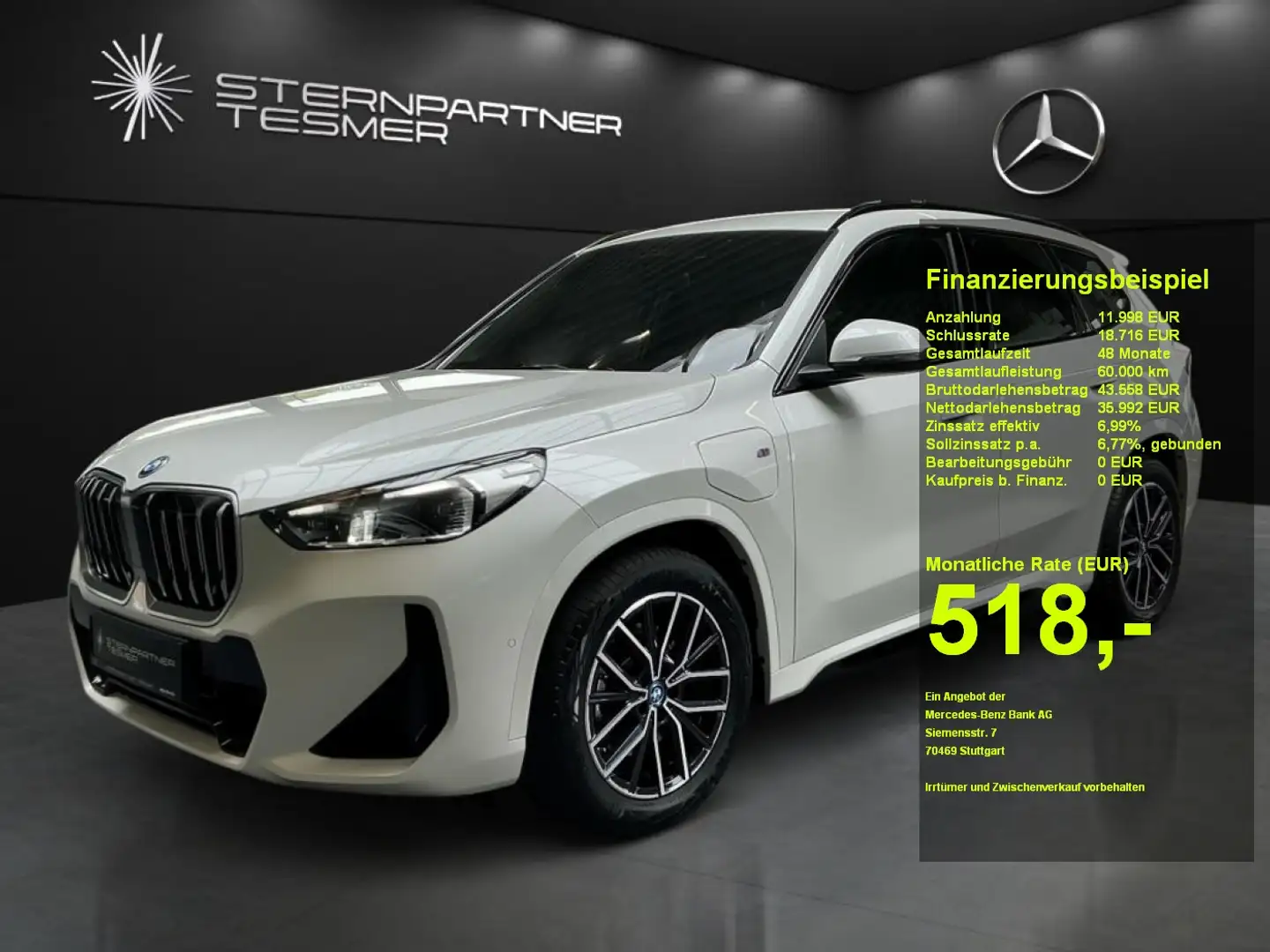 BMW X1 25 e xDrive M Sport LED+DrivingPlus+Navi Weiß - 1