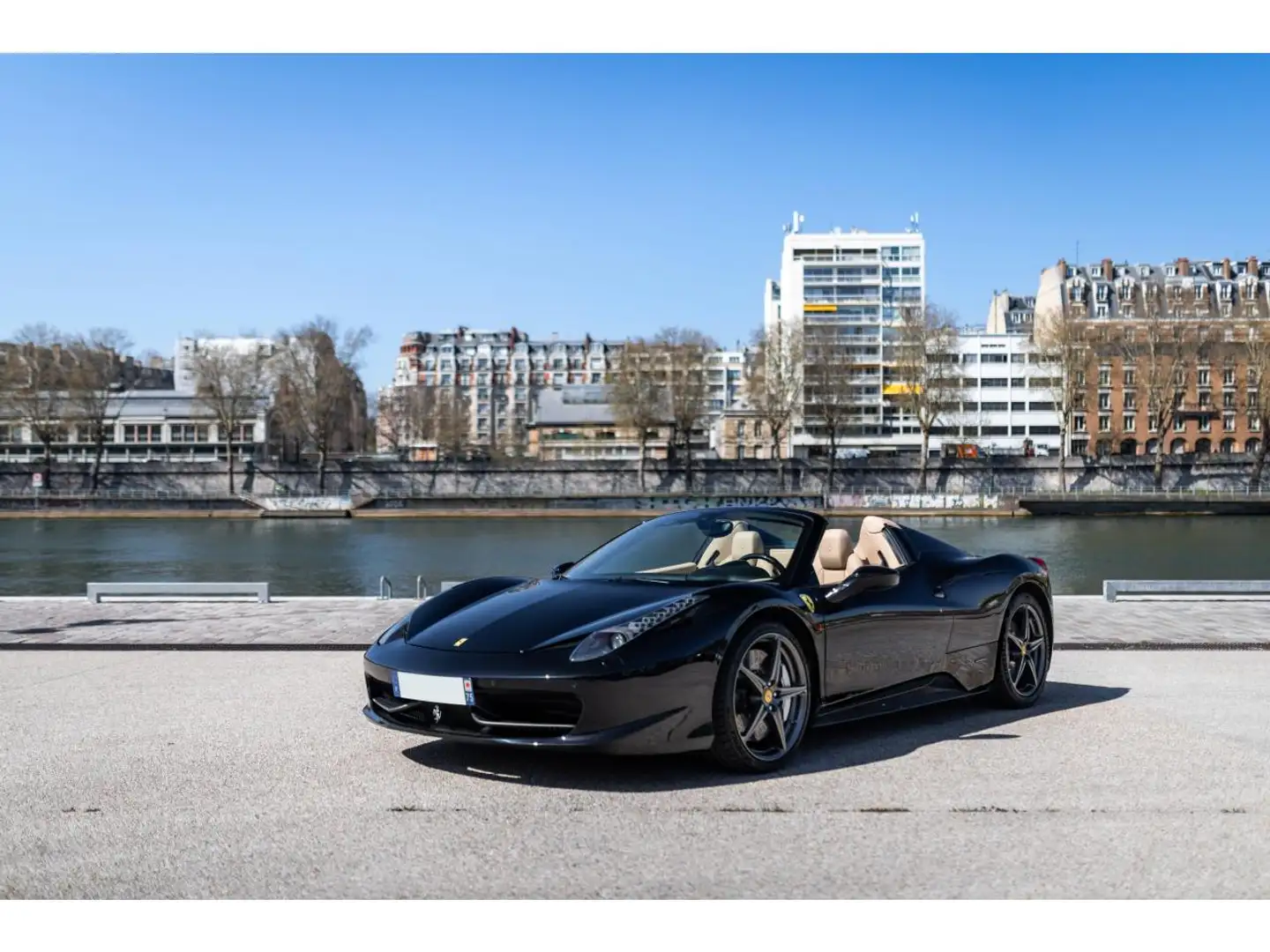 Ferrari 458 Spider 4.5i V8 - BVR SPIDER . Noir - 1