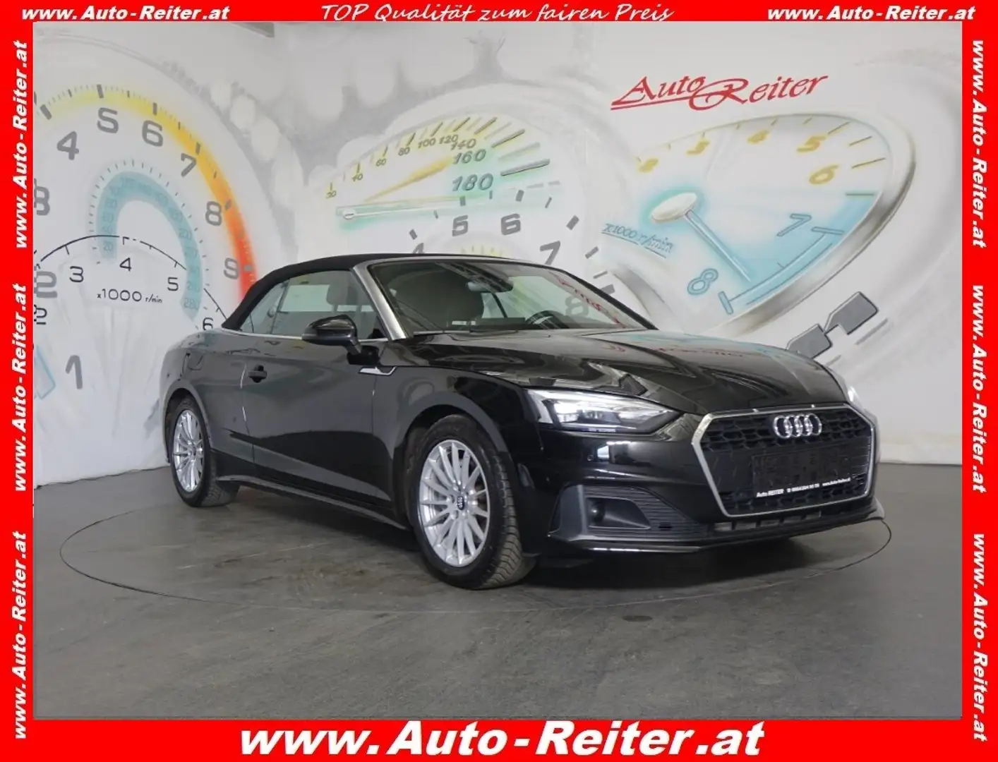 Audi A5 Cabrio 40 TFSI S-tronic *LED, NAVI, LEDER, RFK* Schwarz - 1