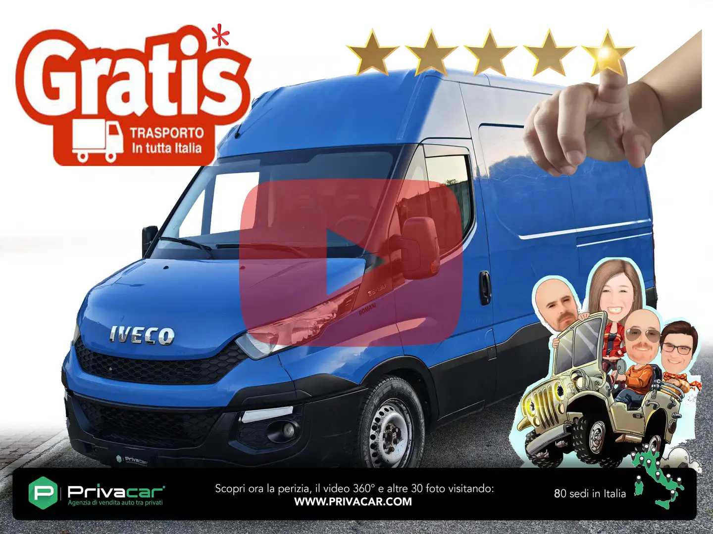 Iveco Daily Daily 35S13V 2.3 HPT PM-TM Furgone Blu/Azzurro - 1