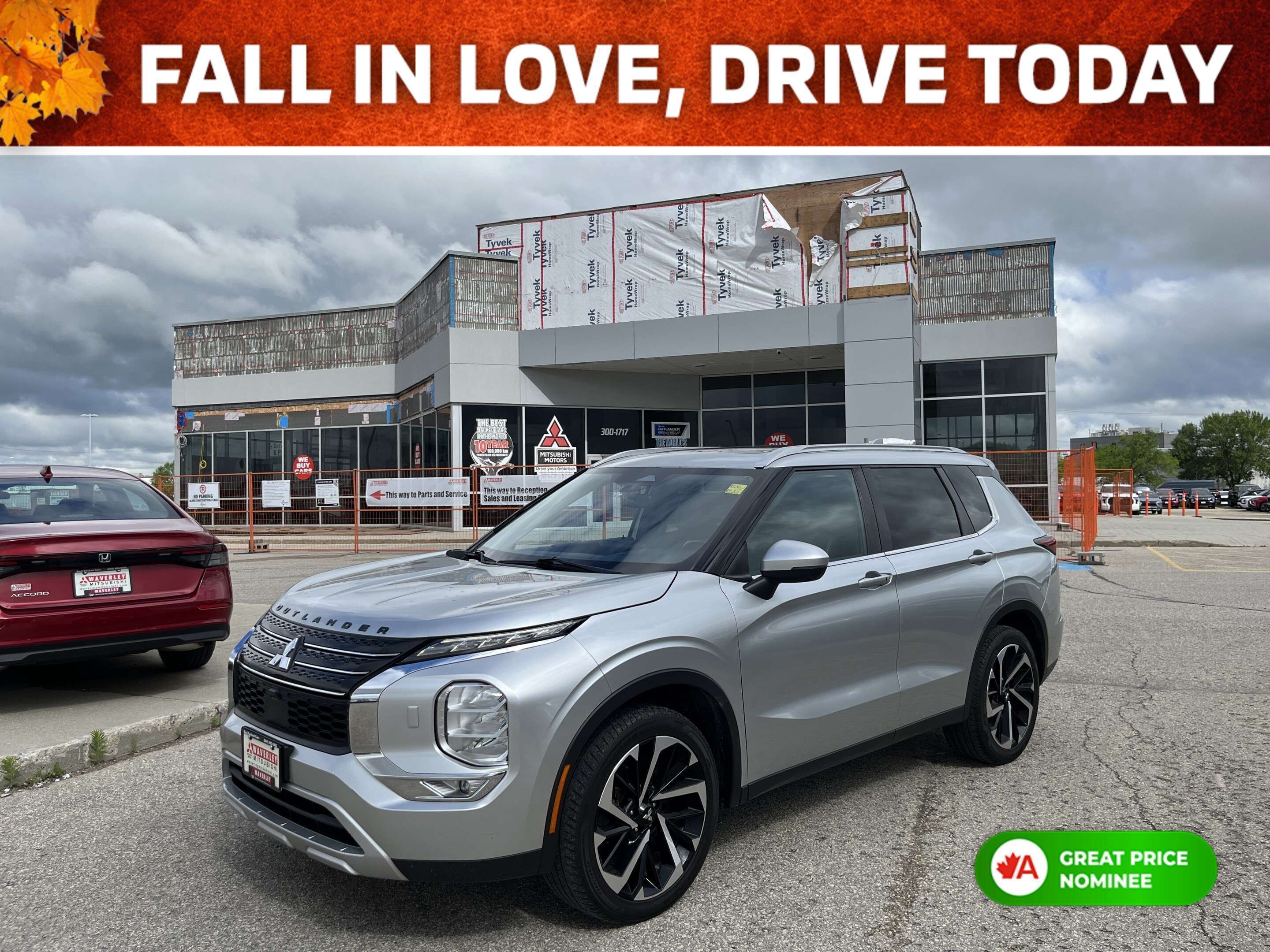Silver 2022 Mitsubishi Outlander SUV / Crossover All-Wheel Drive Automatic