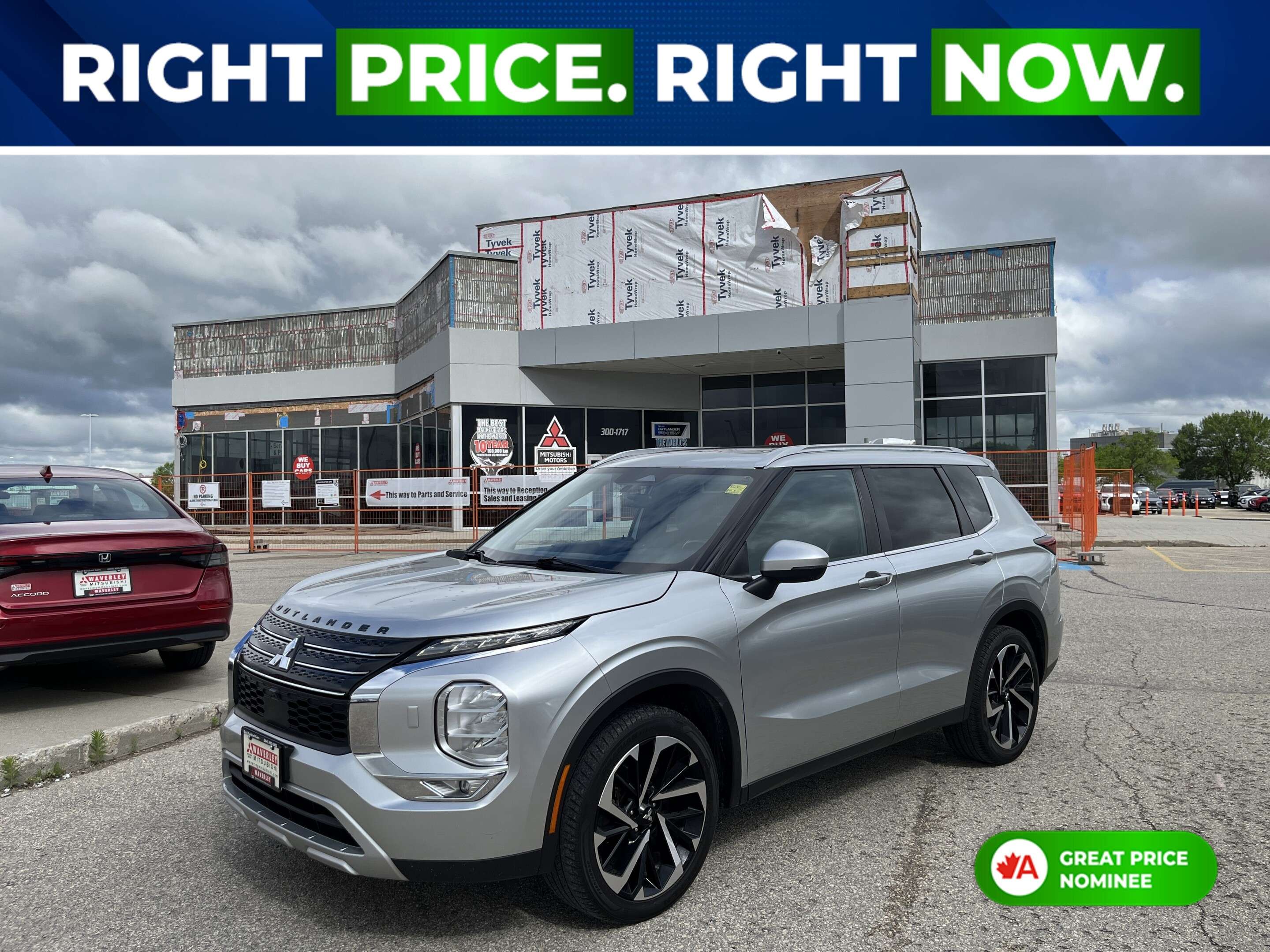 Silver 2022 Mitsubishi Outlander SUV / Crossover All-Wheel Drive Automatic