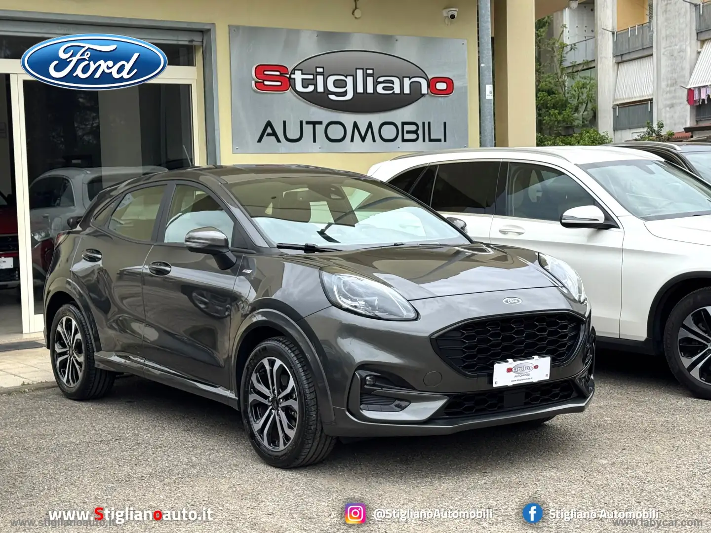 Ford Puma 1.0 EcoBoost Hyb.125 CV aut. ST-L. KM 7060 Grigio - 1