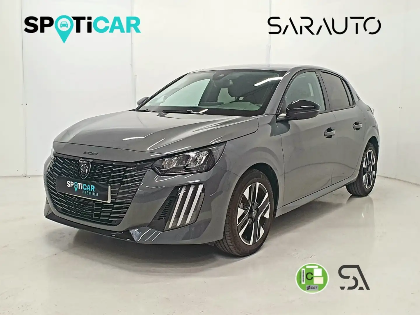Peugeot 208 1.2 Puretech S&S GT 100 Gris - 1