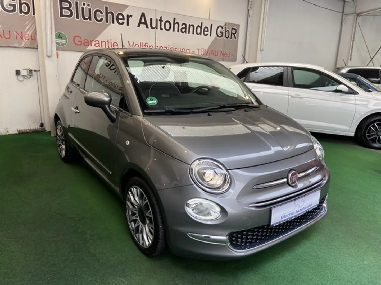Fiat 500 Lounge Panoramadach Apple CarPlay PDC Gris - 2