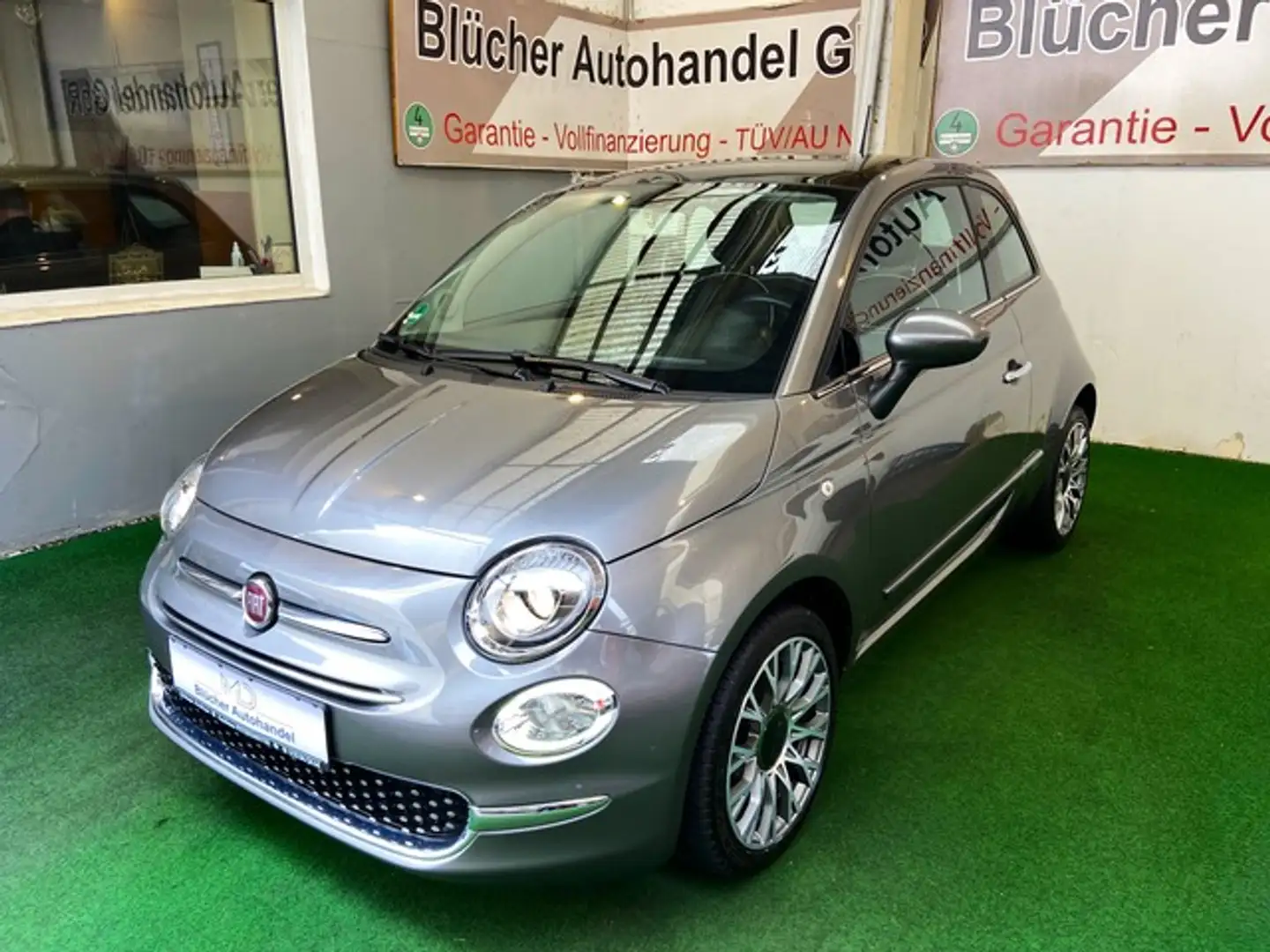 Fiat 500 Lounge Panoramadach Apple CarPlay PDC Gris - 1