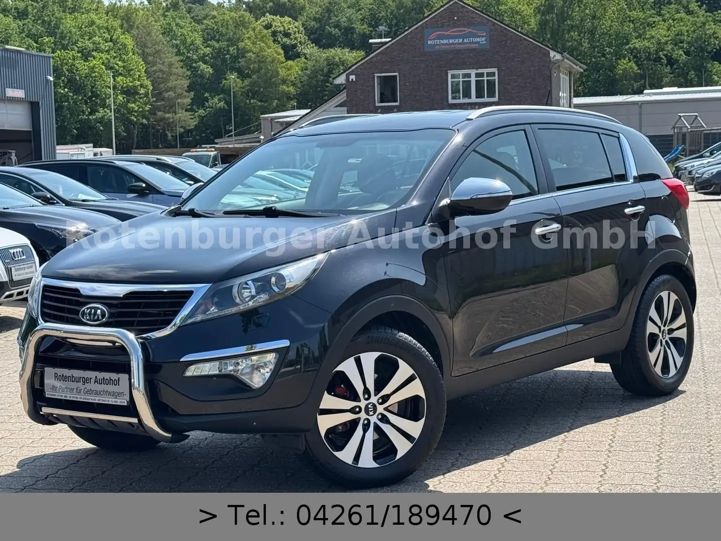 Kia Sportage 2.0*SPIRIT*AUTOMATIK*LEDER*NAVI*TÜV NEU Schwarz - 1