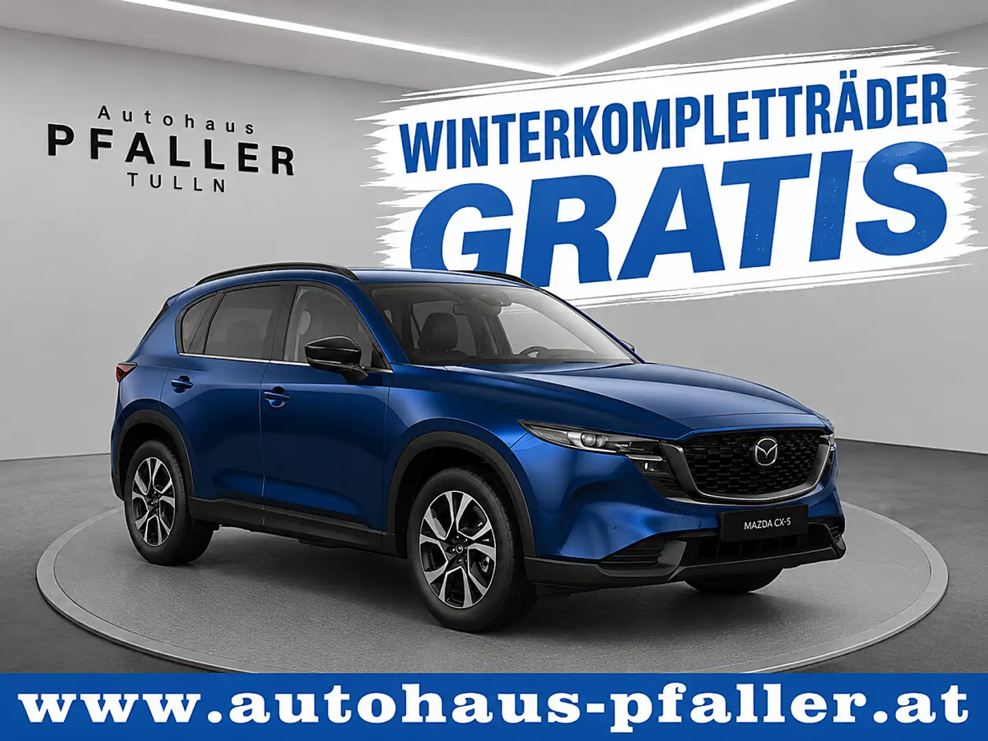 Mazda CX-5 e-Skyactiv G141 MHEV Exclusive-Line Aut. Blau - 1