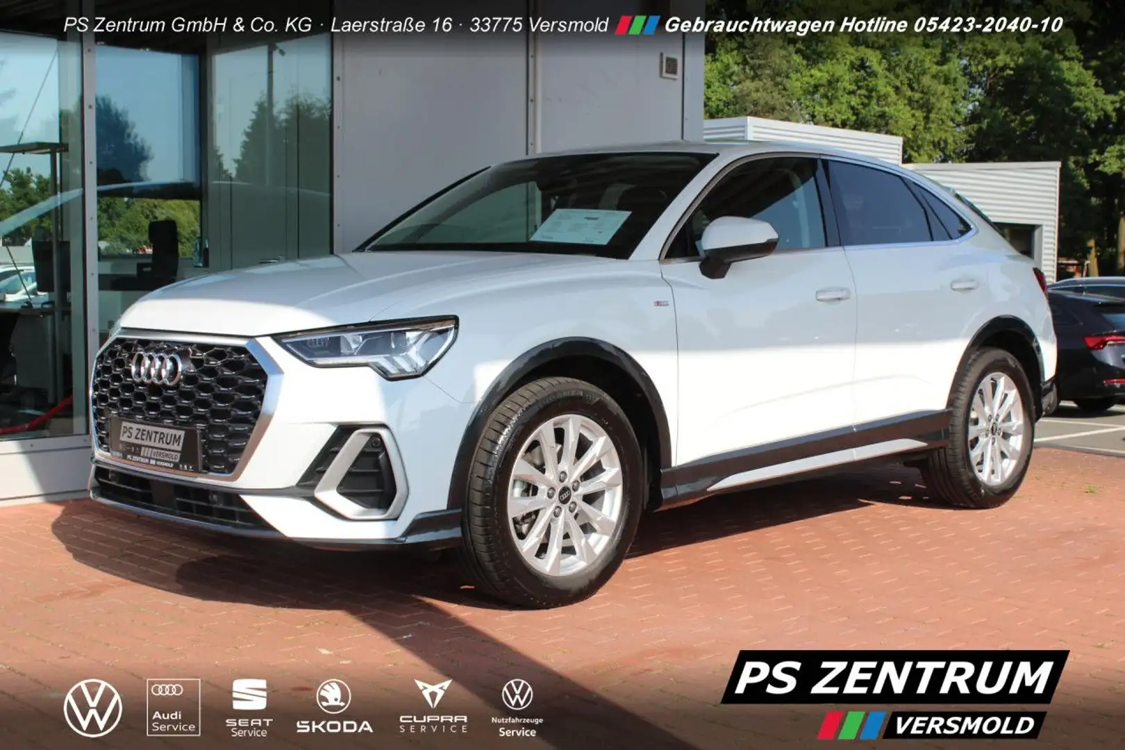 Audi Q3 Sportback 35 1.5 TFSI S-tronic S line eHECK CAM Weiß - 1