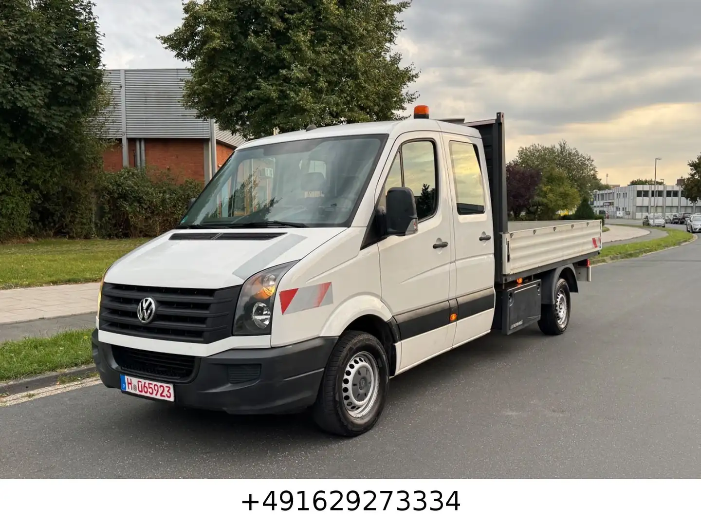 Volkswagen Crafter Pritsche 35 lang L3/Klima/AHK/7 SITZER Weiß - 1
