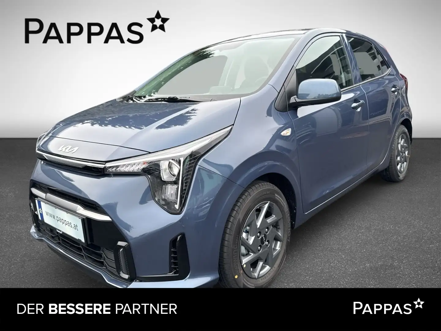 Kia Picanto SILBER 1.0 Navi, Lenkrad- u. Sitzhe Blau - 1