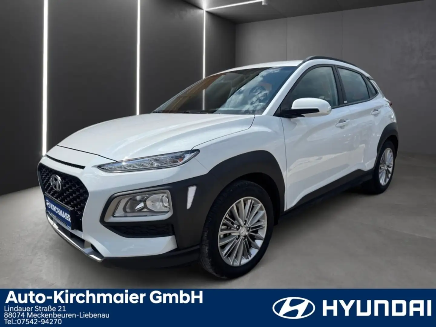 Hyundai KONA Trend 2WD 7DCT 1.6 T-GDI *NAVI*AHK abn.* Weiß - 1