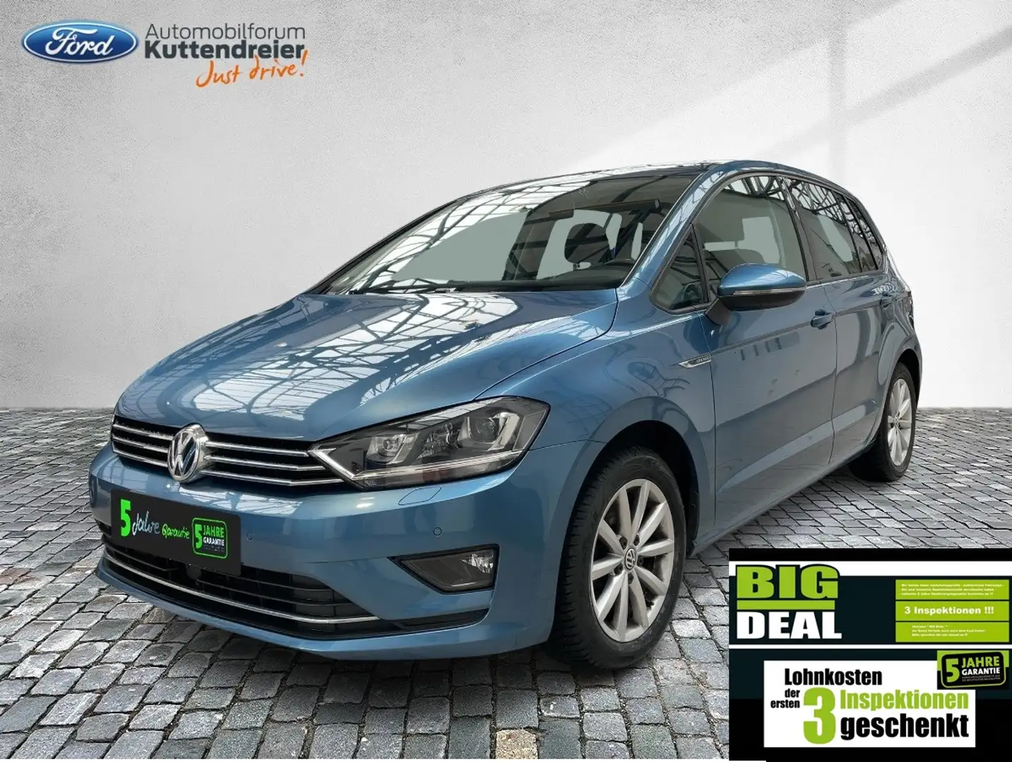 Volkswagen Golf Sportsvan VII Lounge Navi Kamera Bi-Xenon Blauw - 1