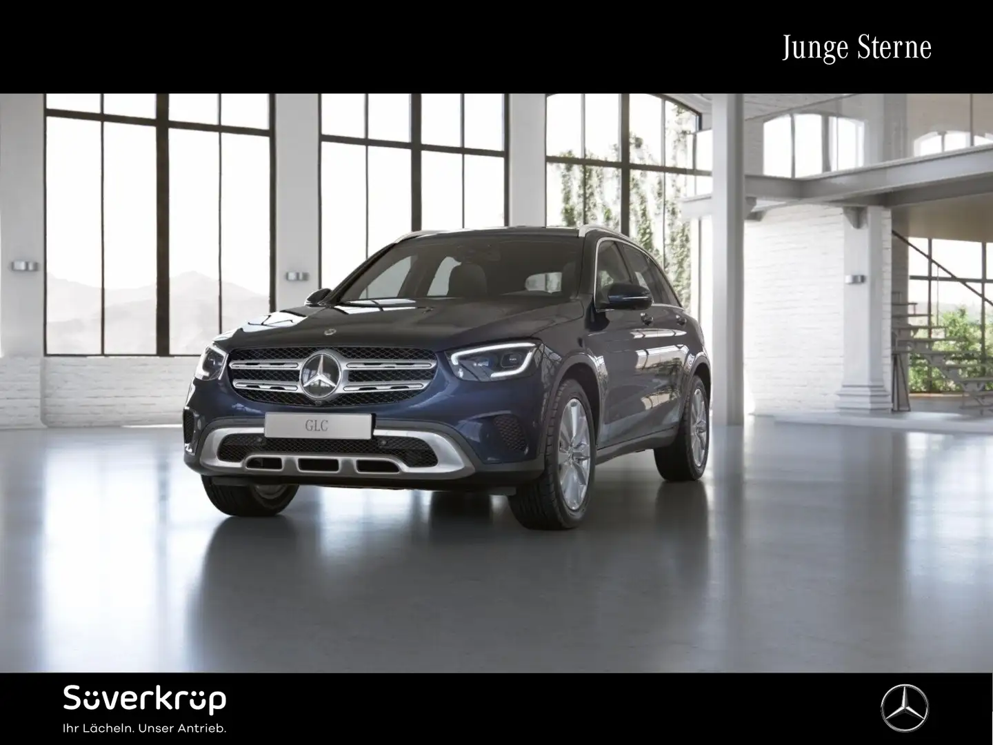 Mercedes-Benz GLC 400 d 4M DISTR AIRMATIC SPUR AHK 360 PDC Bleu - 2