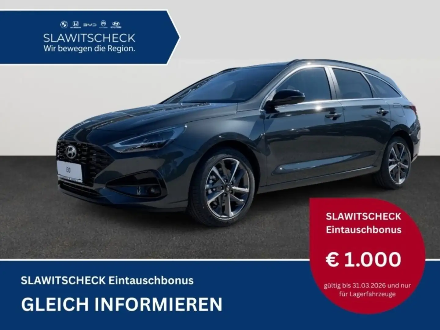 Hyundai i30 Kombi - PD GO Plus 1.0 TGDI DCT c5ku3-PP1-OO2/ Grün - 1