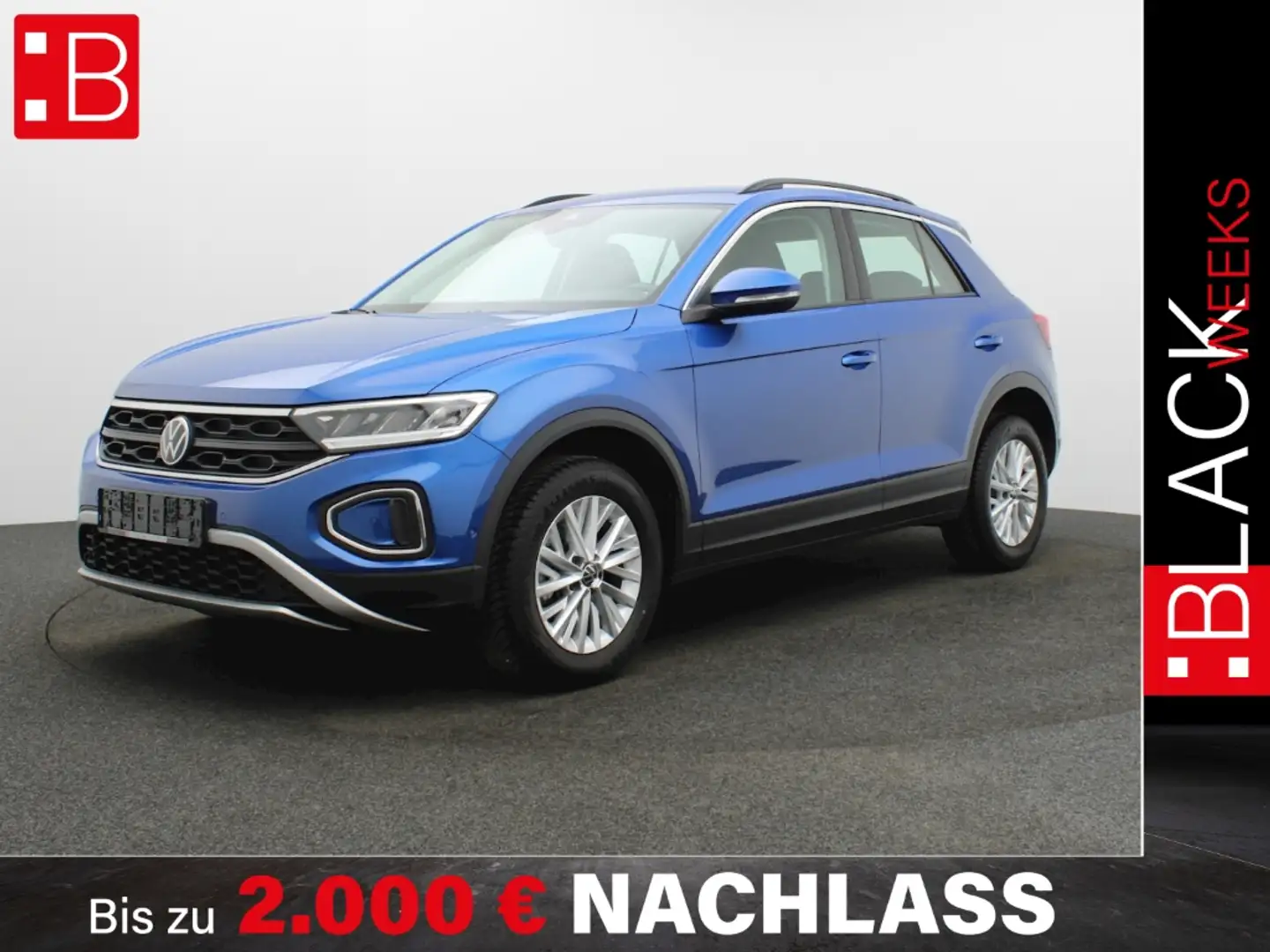 Volkswagen T-Roc 1.5 TSI Life AHK LED NAVI KAMERA SH Blau - 1