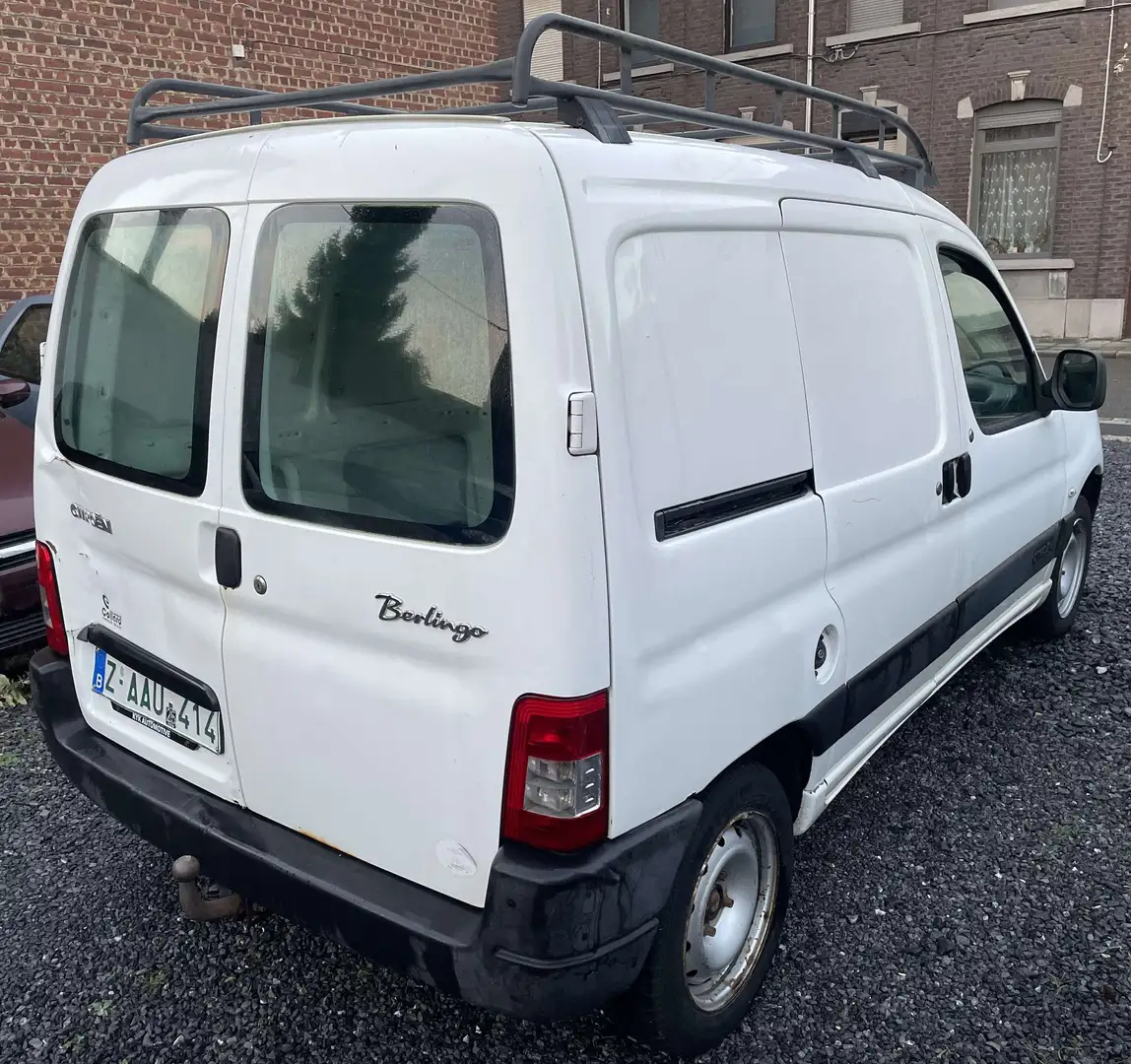 Citroen Berlingo Berlingo 1.6 HDi 02/2011 UTIL 2 PL galer toit CTOK Blanc - 2