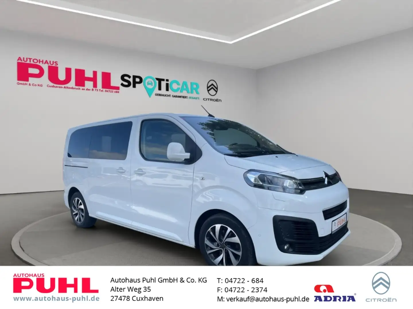 Citroen Spacetourer Shine M Panoramadach  Leder-Massagesitze Xenon ACC Blanc - 1