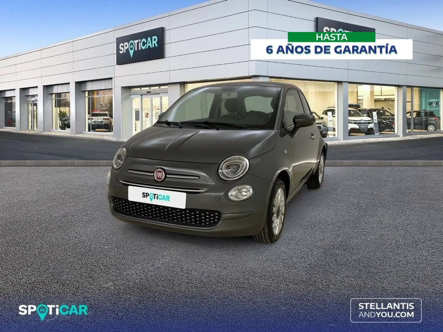 Fiat 500 1.2 Lounge Grijs - 1