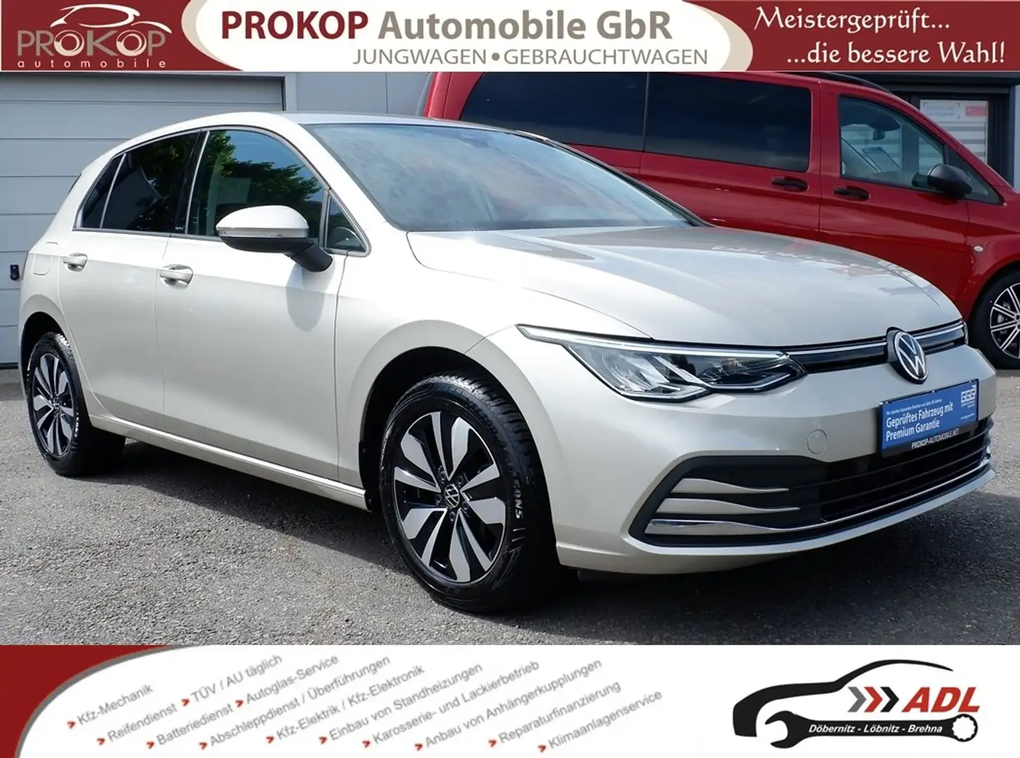 Volkswagen Golf 8 Move eTSI DSG ACC AppCo DAB Navi LED LightAssist Beige - 1