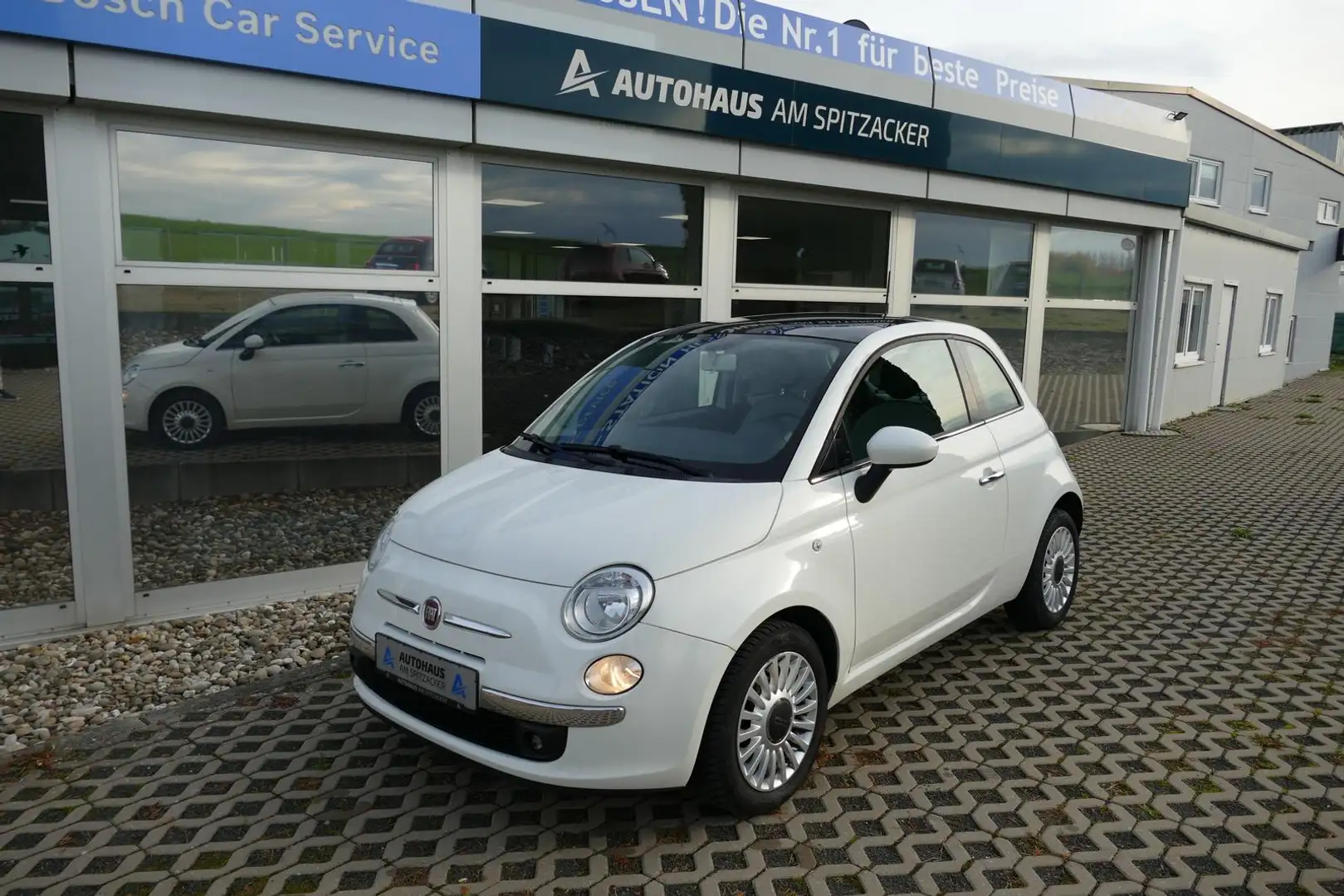 Fiat 500 1.2 Lounge PANO PDC KLIMA Blanc - 2