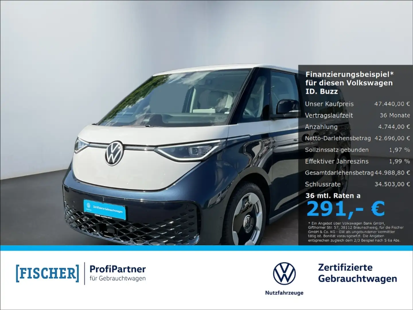 Volkswagen ID. Buzz Pro Easy Open Matrix Navi Assistenzpaket 83.887,86 Bleu - 1