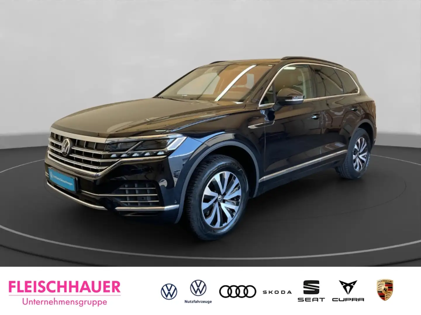 Volkswagen Touareg Elegance 3.0 TDI V6 4Motion MatrixLED AHK Leder Noir - 1