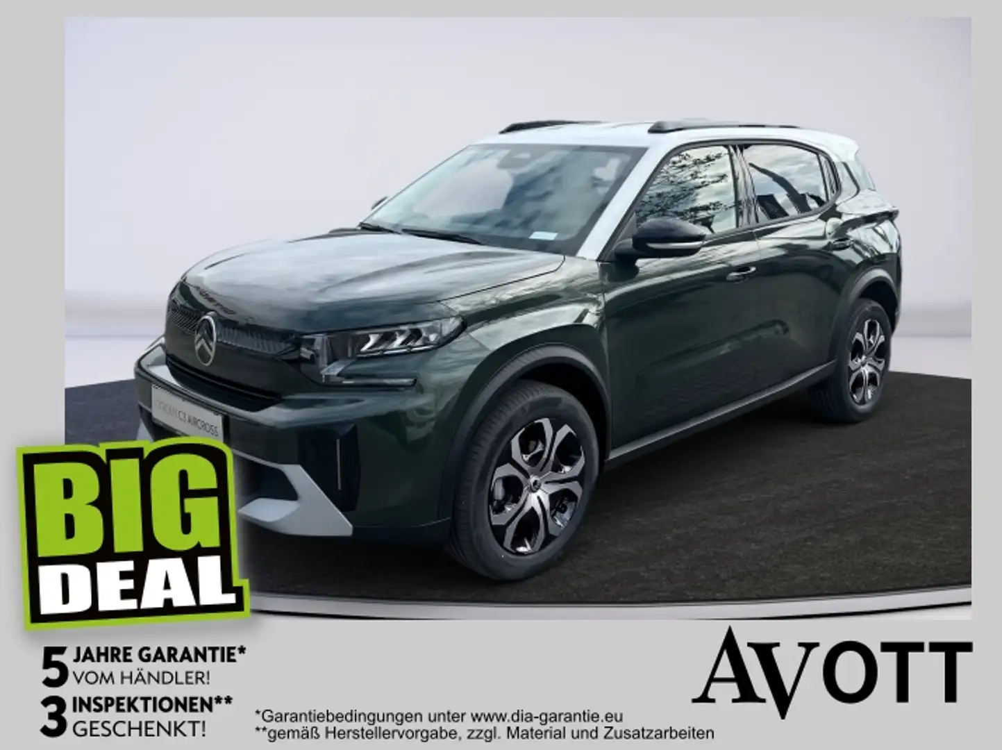Citroen C3 Aircross Turbo 100 You + Plus Pack Grün - 1
