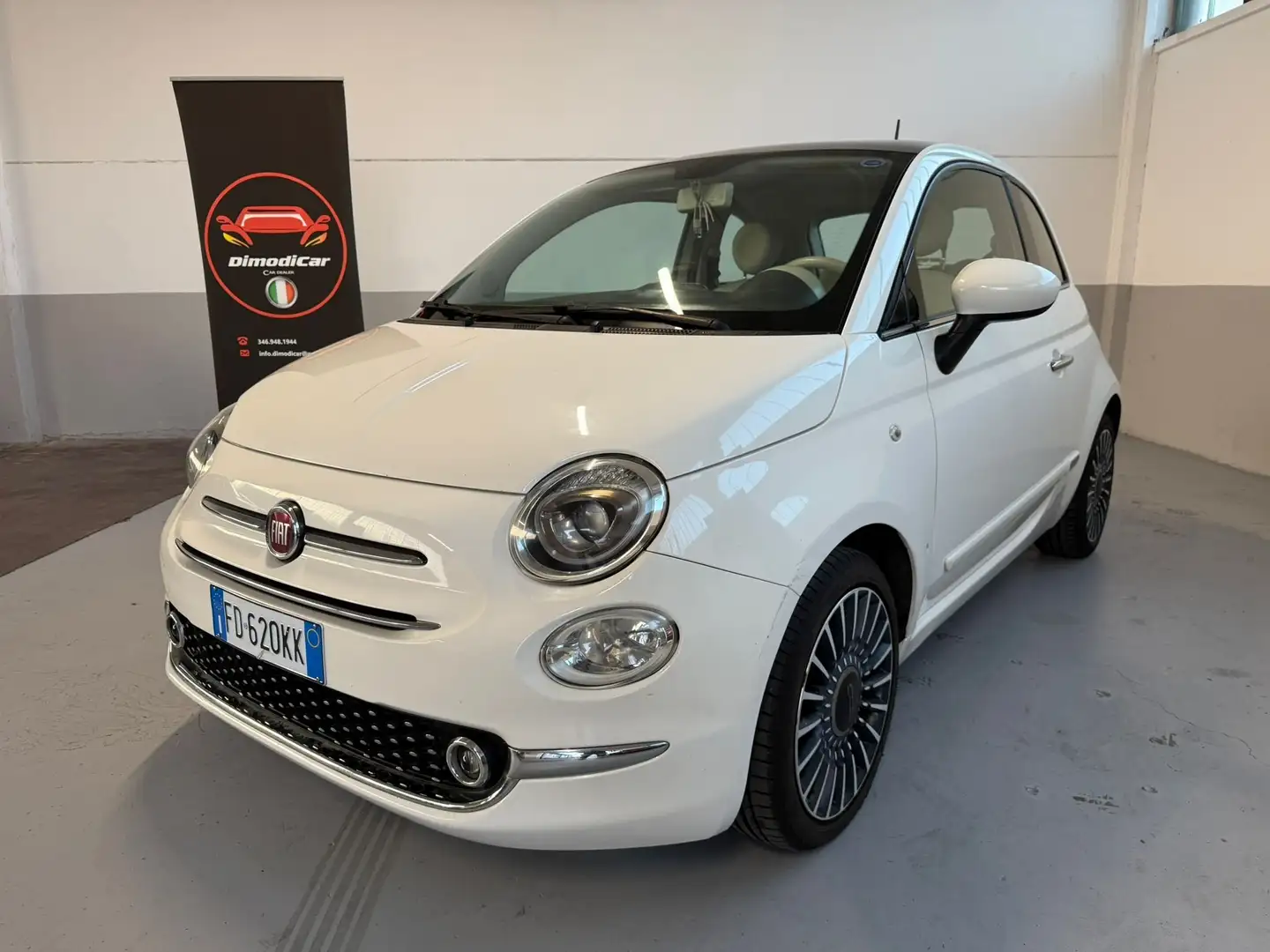 Fiat 500 Gpl Lounge Wit - 1
