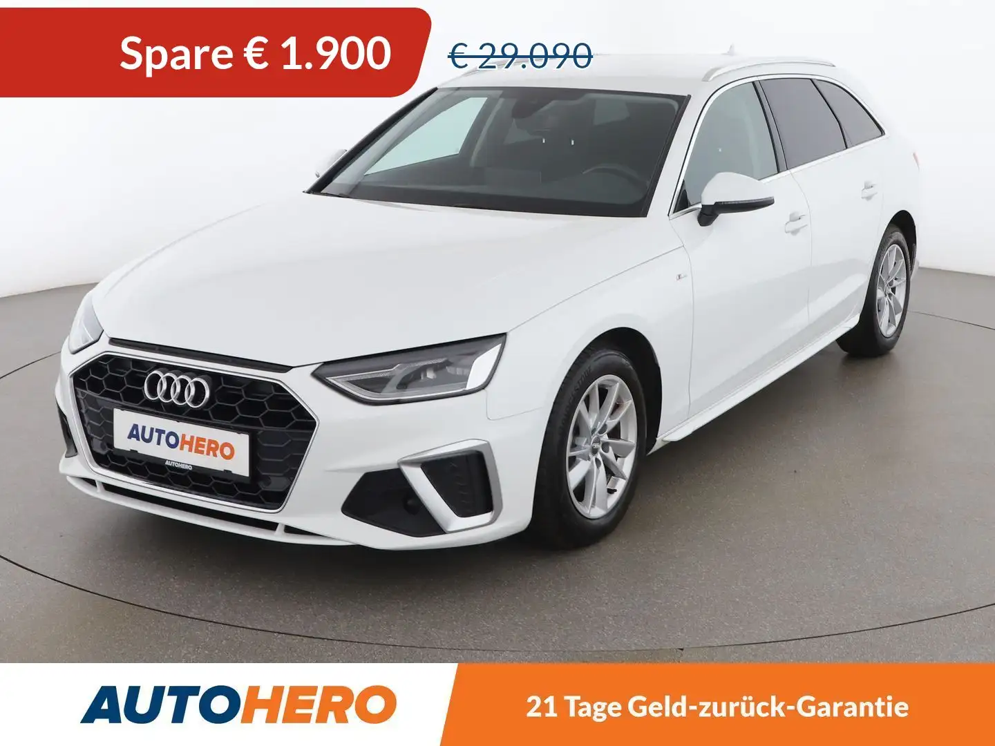 Audi A4 35 TDI S line Aut. *LED*ACC*NAVI*SPUR*TOT*AHK* Weiß - 1
