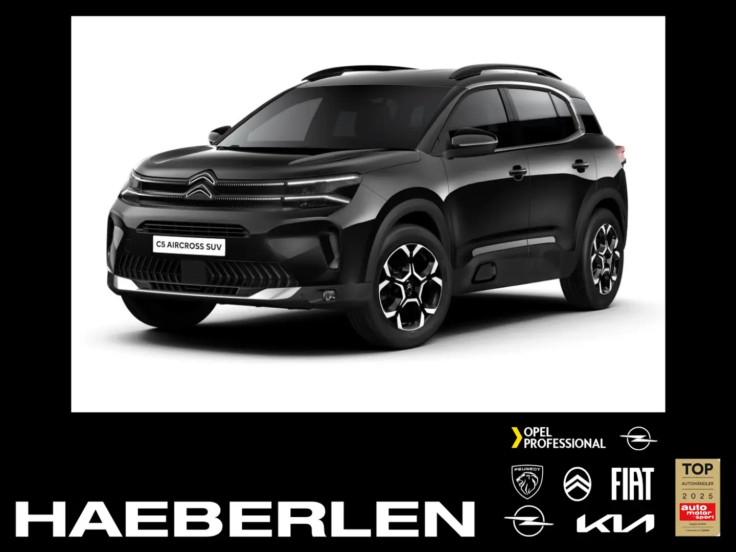 Citroen C5 Aircross EAT8 MAX *DIESEL*M+S*VOLL-AUSSTATTUNG Чорний - 1