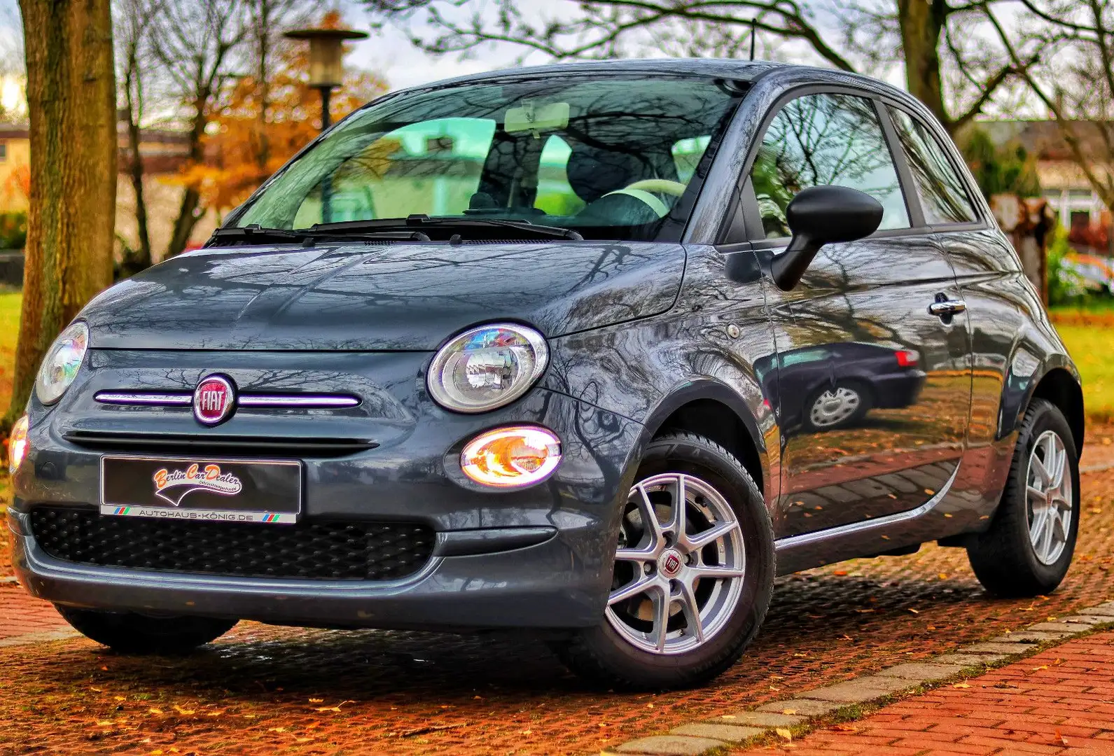 Fiat 500 Cult*35 TKM*KLIMA*TEMPOMAT*TÜV+SERVICE NEU* Gris - 2