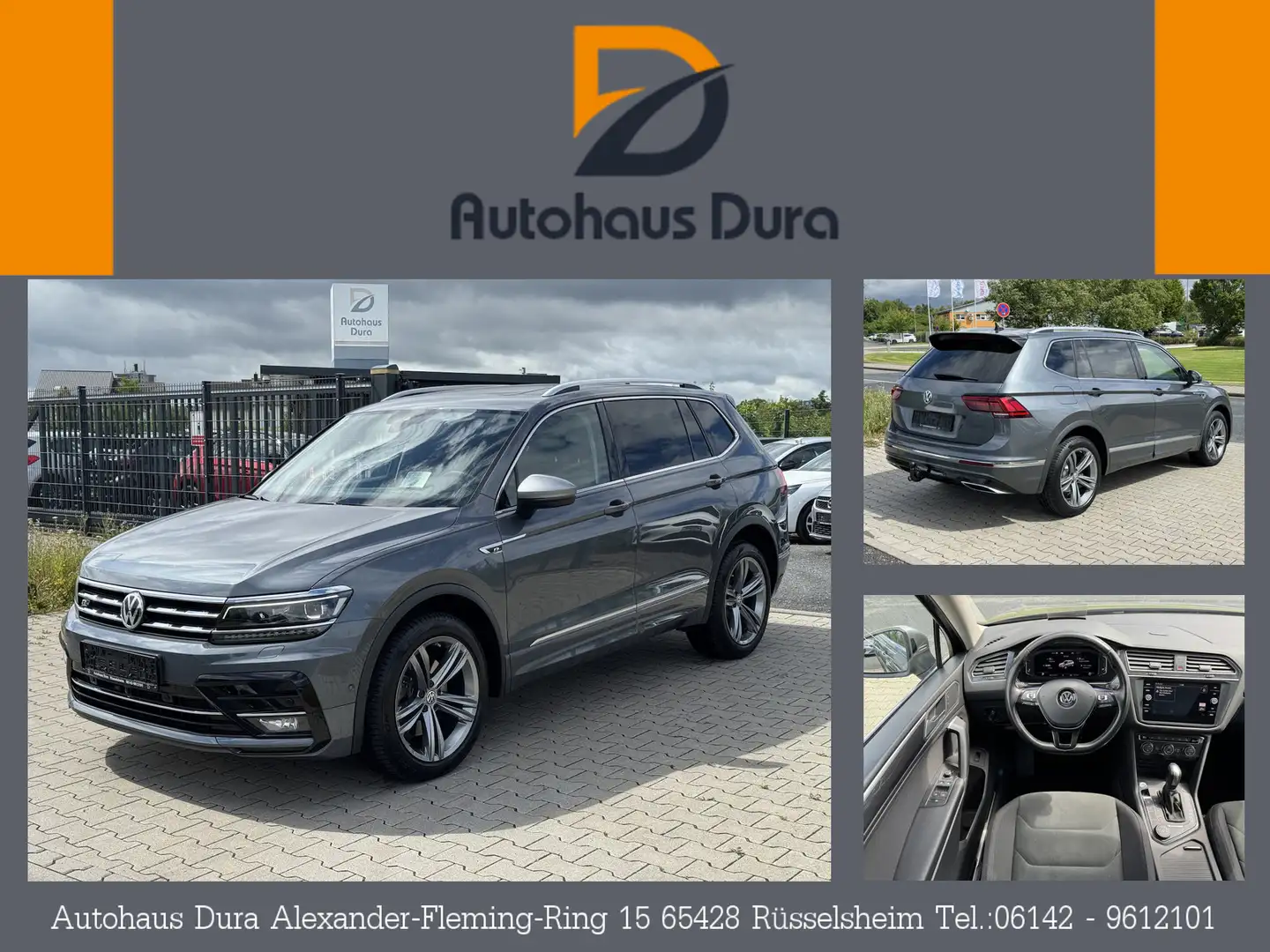 Volkswagen Tiguan Allspace 2.0 TDI R Line 4Motion Aut. Gris - 1