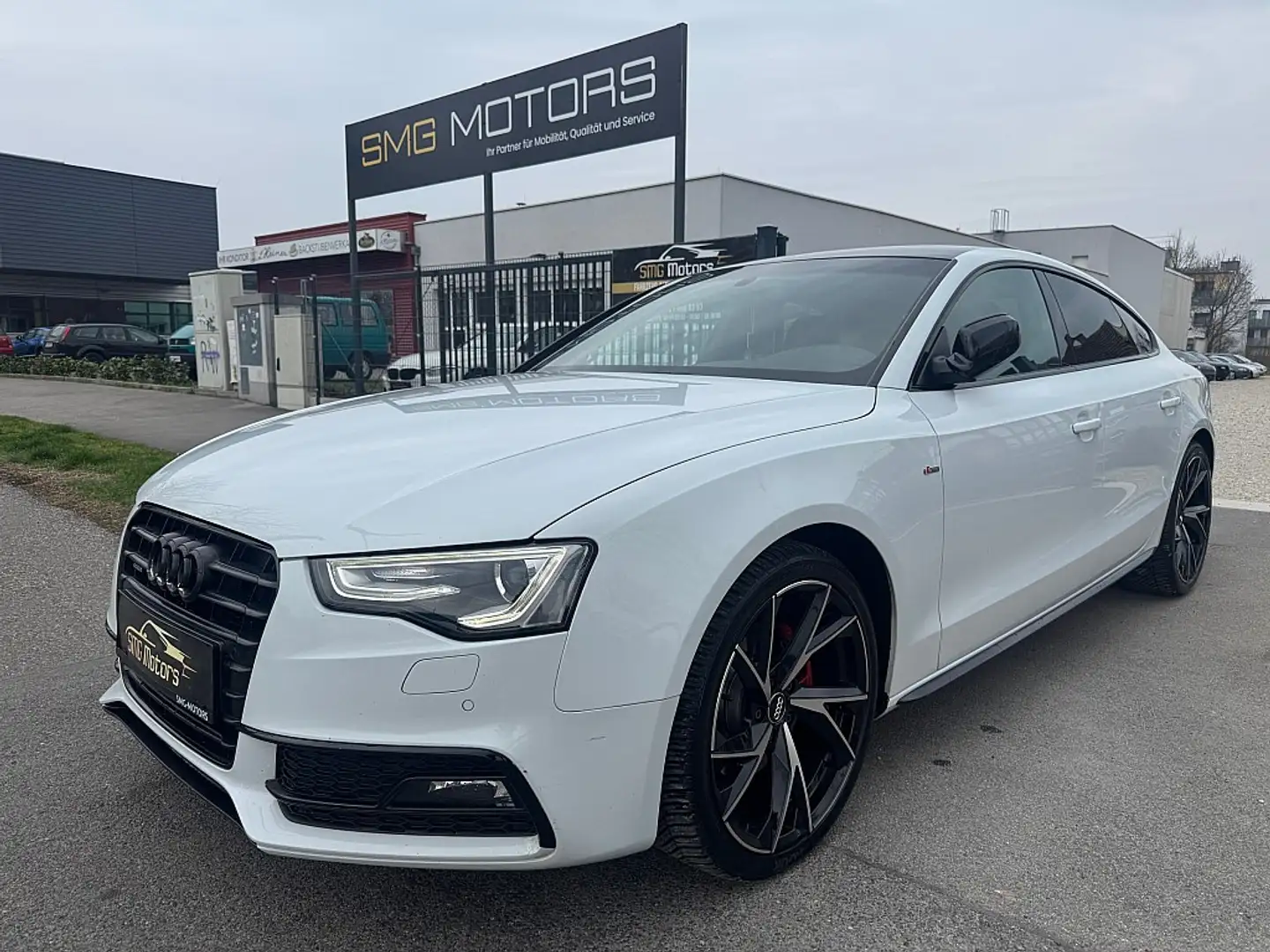 Audi A5 SB 2,0 TDI quattro Sport DPF S-tronic 3xSline Weiß - 1