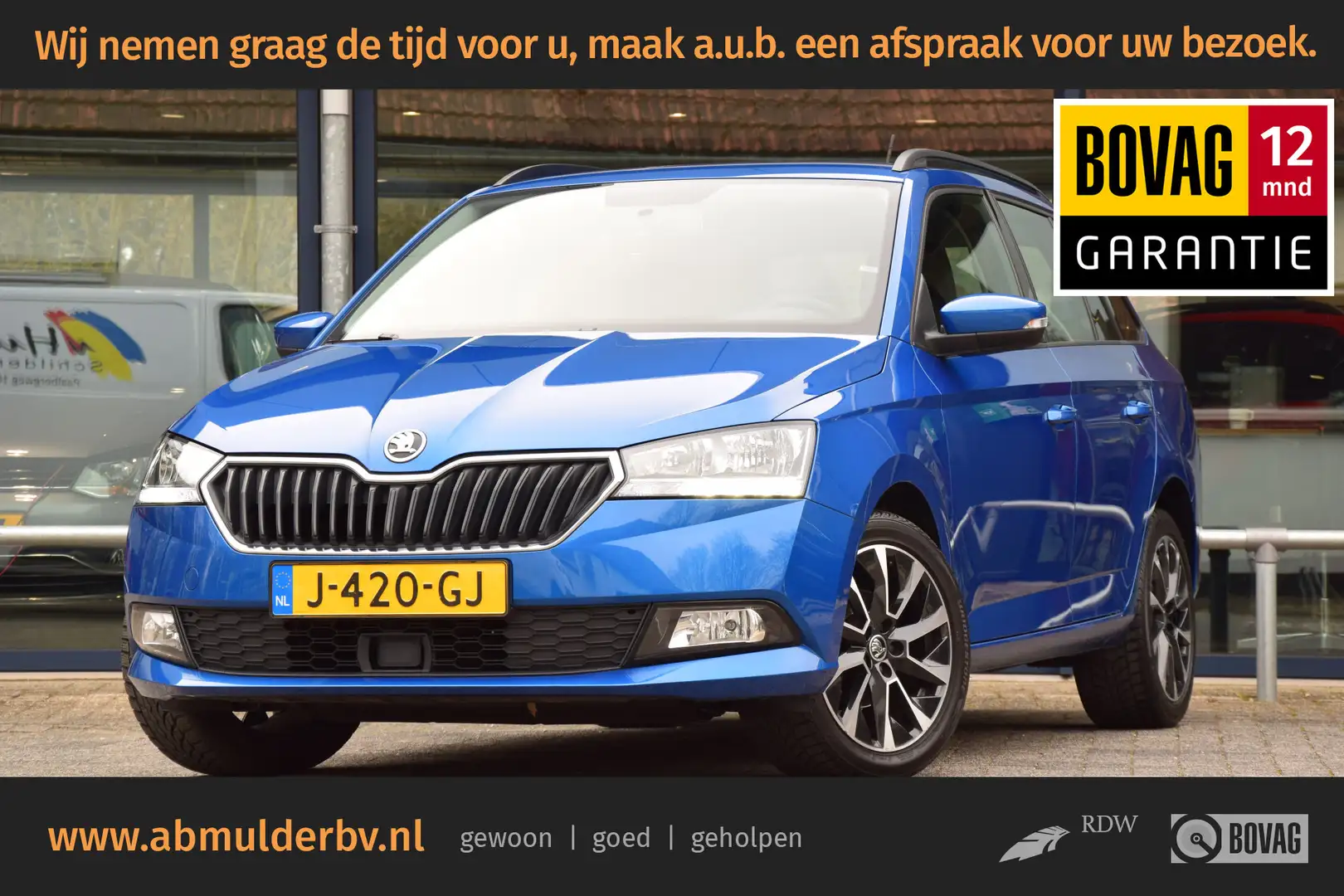 Skoda Fabia Combi 1.0 TSI 96PK Business Edition | Org. NL | BO Blauw - 1