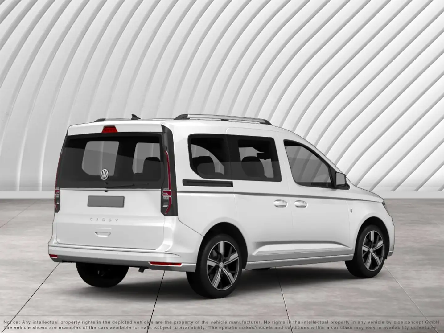 Volkswagen Caddy Style Maxi AHK NAVI Standh. LED PDC V+H Weiß - 2