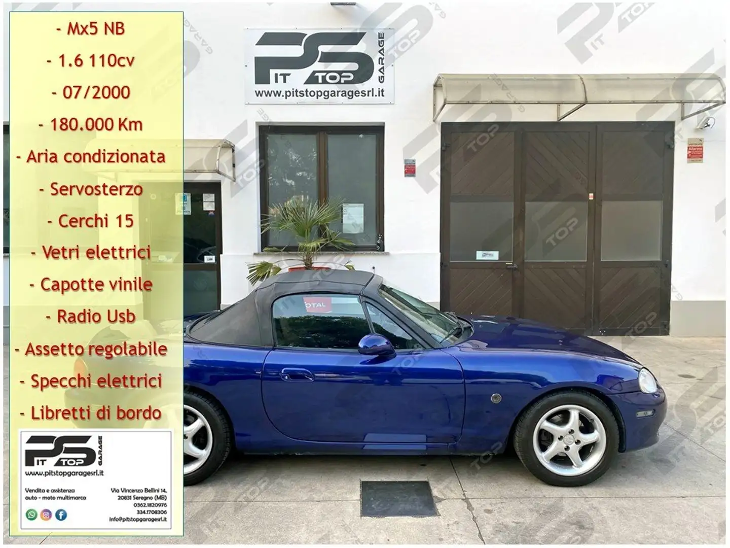 Mazda MX-5 MX-5 NB 1.6 16v 110cv - A\C - Ventennale Blu/Azzurro - 1