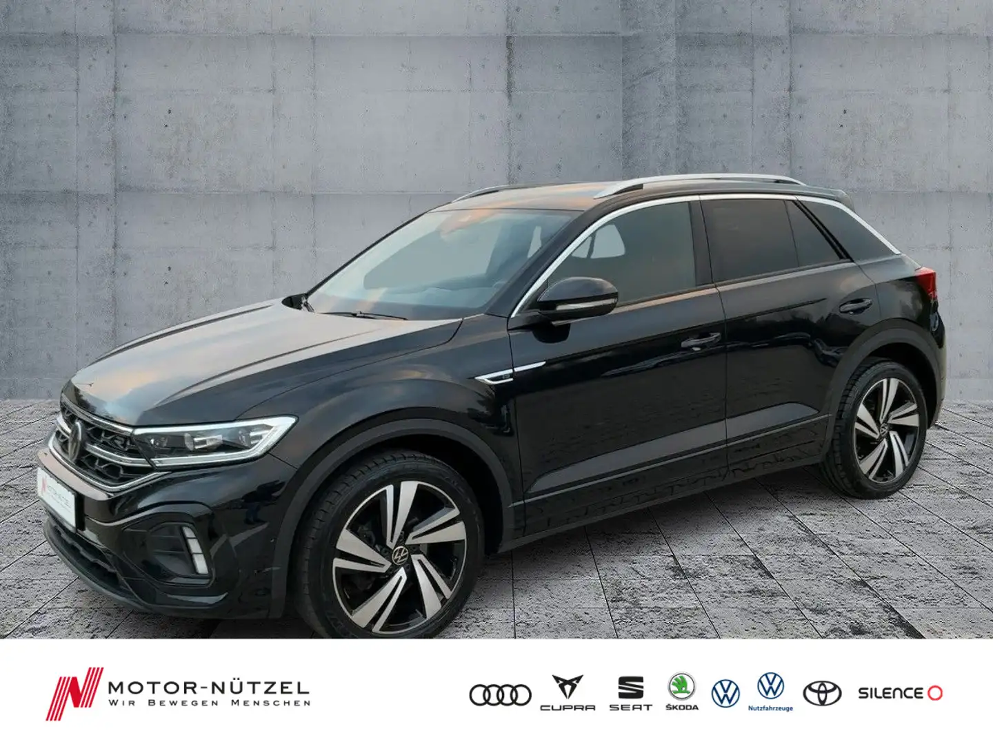 Volkswagen T-Roc 1.5 TSI DSG R-LINE LEDplus+NAVI+AHK+ACC+VC Schwarz - 1