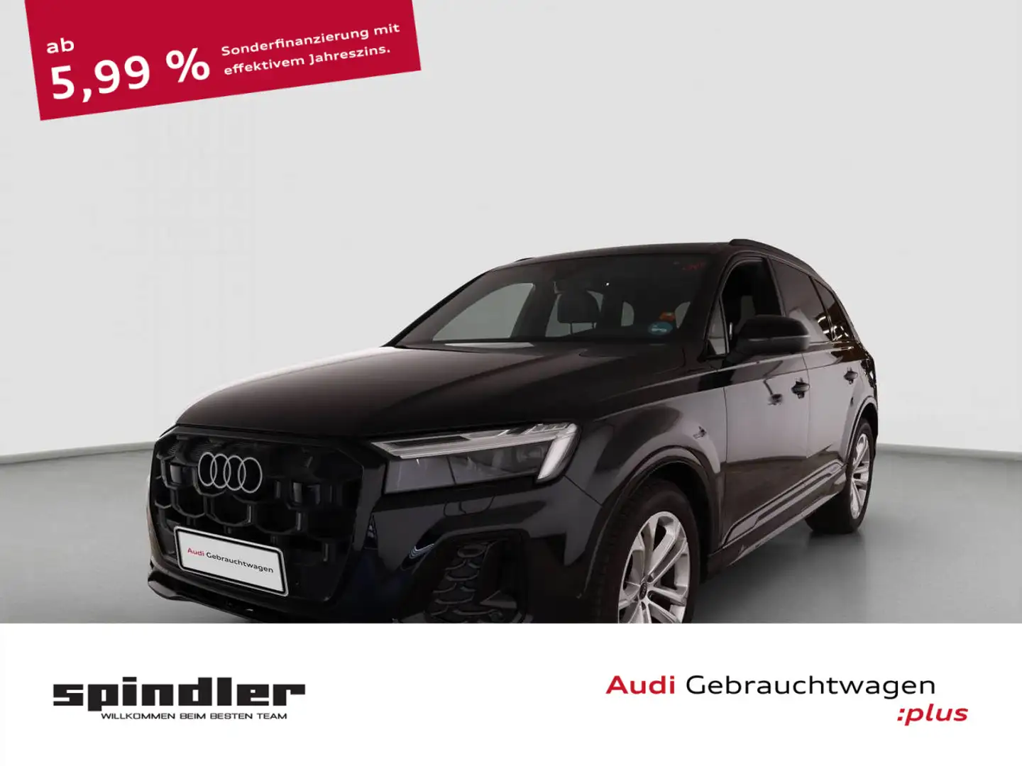 Audi Q7 S-Line 45TDI quattro / Pano, Matrix, Air, HuD Schwarz - 1