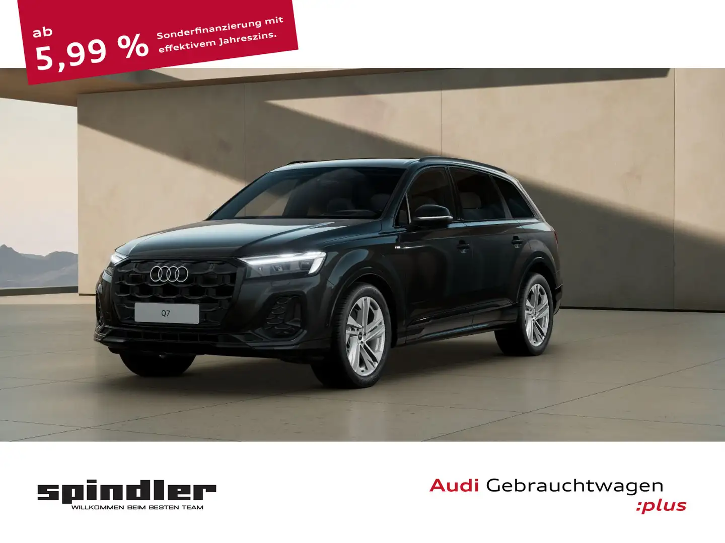 Audi Q7 S-Line 45TDI quattro / Pano, Matrix, Air, HuD Schwarz - 1