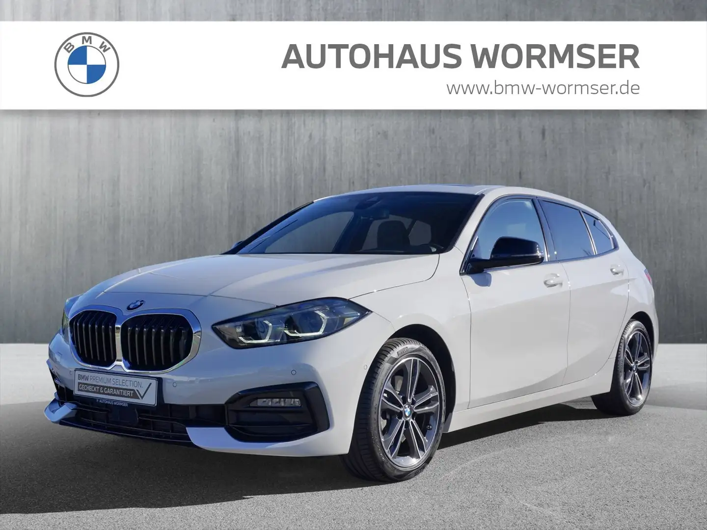 BMW 118 d Hatch Sport Line HK HiFi DAB LED WLAN Shz Weiß - 1