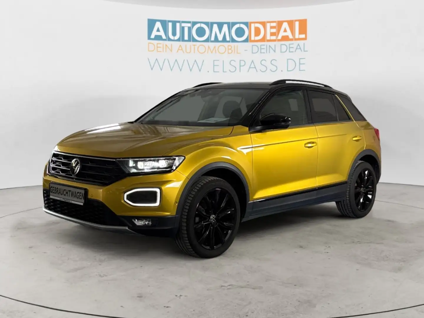Volkswagen T-Roc Style AUTOMATIK NAV LED DIG-DISPLAY KAMERA EL.HECK Gelb - 2