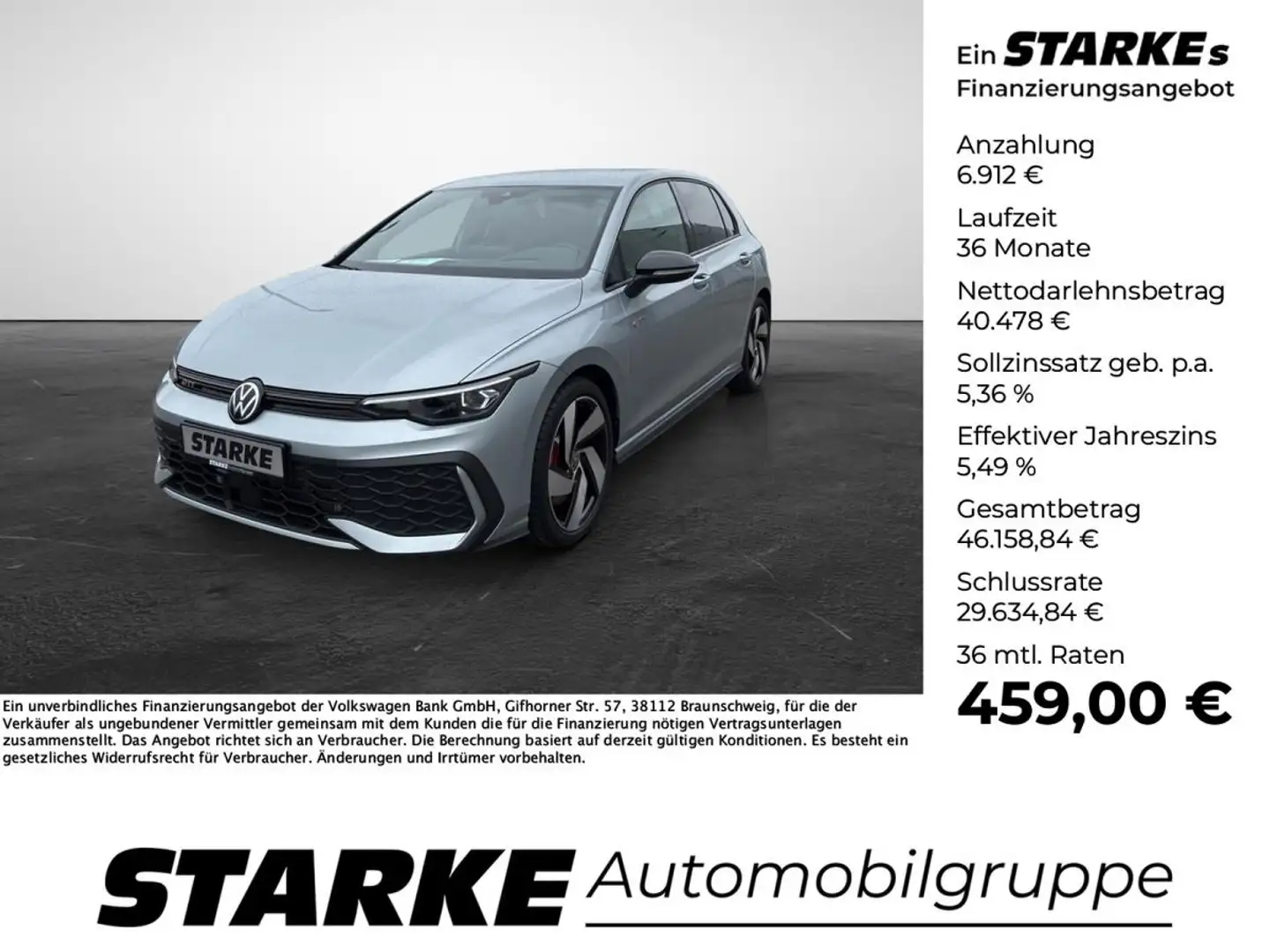 Volkswagen Golf GTI 8 2.0 TSI DSG Silber - 1