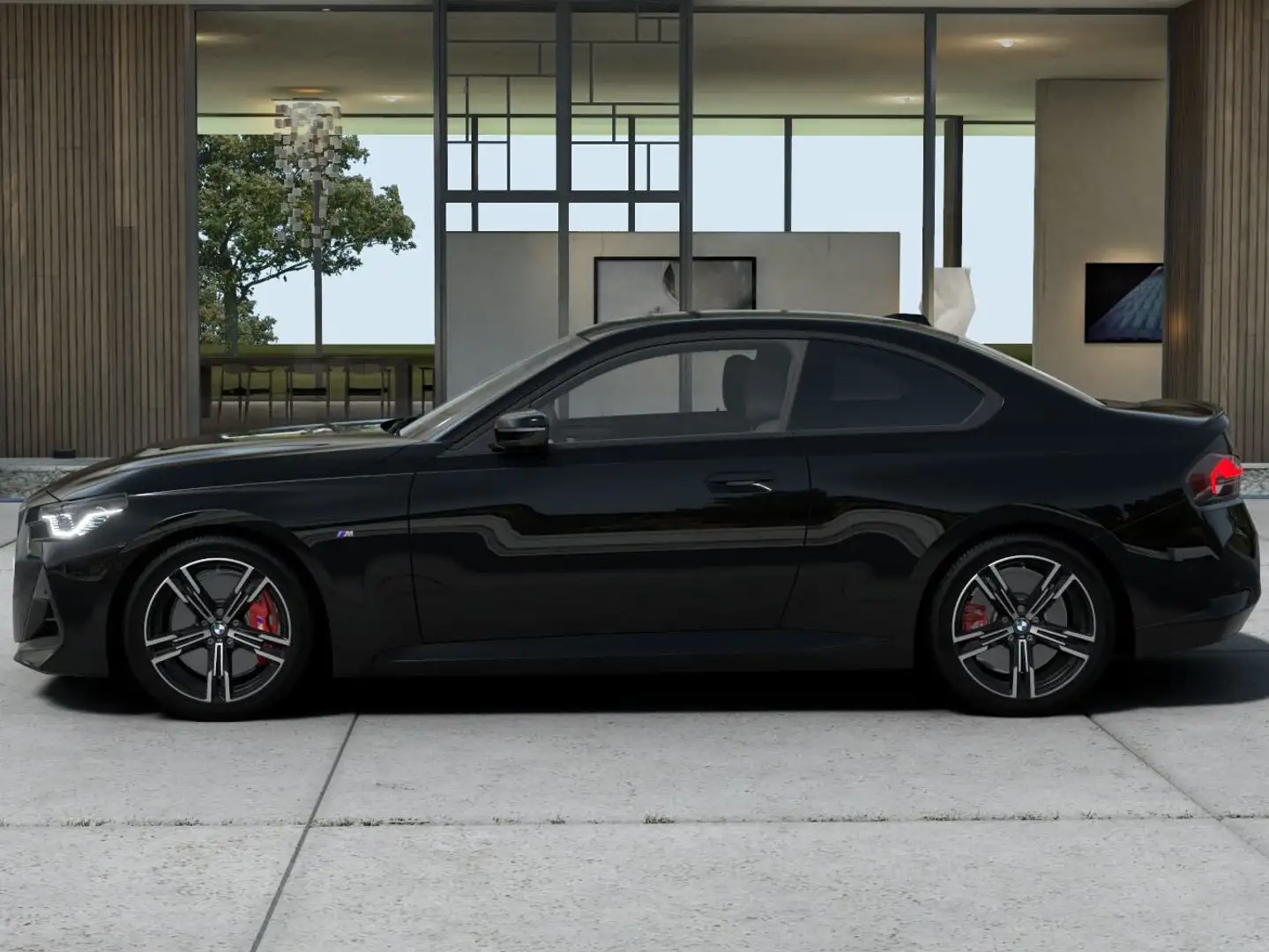 BMW 218 i Coupé / M Sport Pro / Harman-K / Led Adapt. / Zwart - 2
